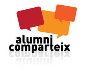 Logo del programa 'Alumni Comparteix'.